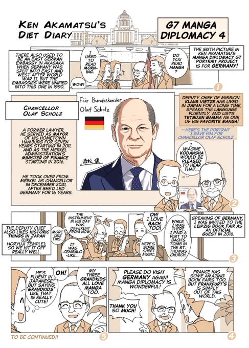 @Bundeskanzler @G7 @EmmanuelMacron @JustinTrudeau @vonderleyen @kishida230 https://t.co/XYbTYhsdGZ
G7 Leaders' Portraits
#G7_MANGA_DIPLOMACY 