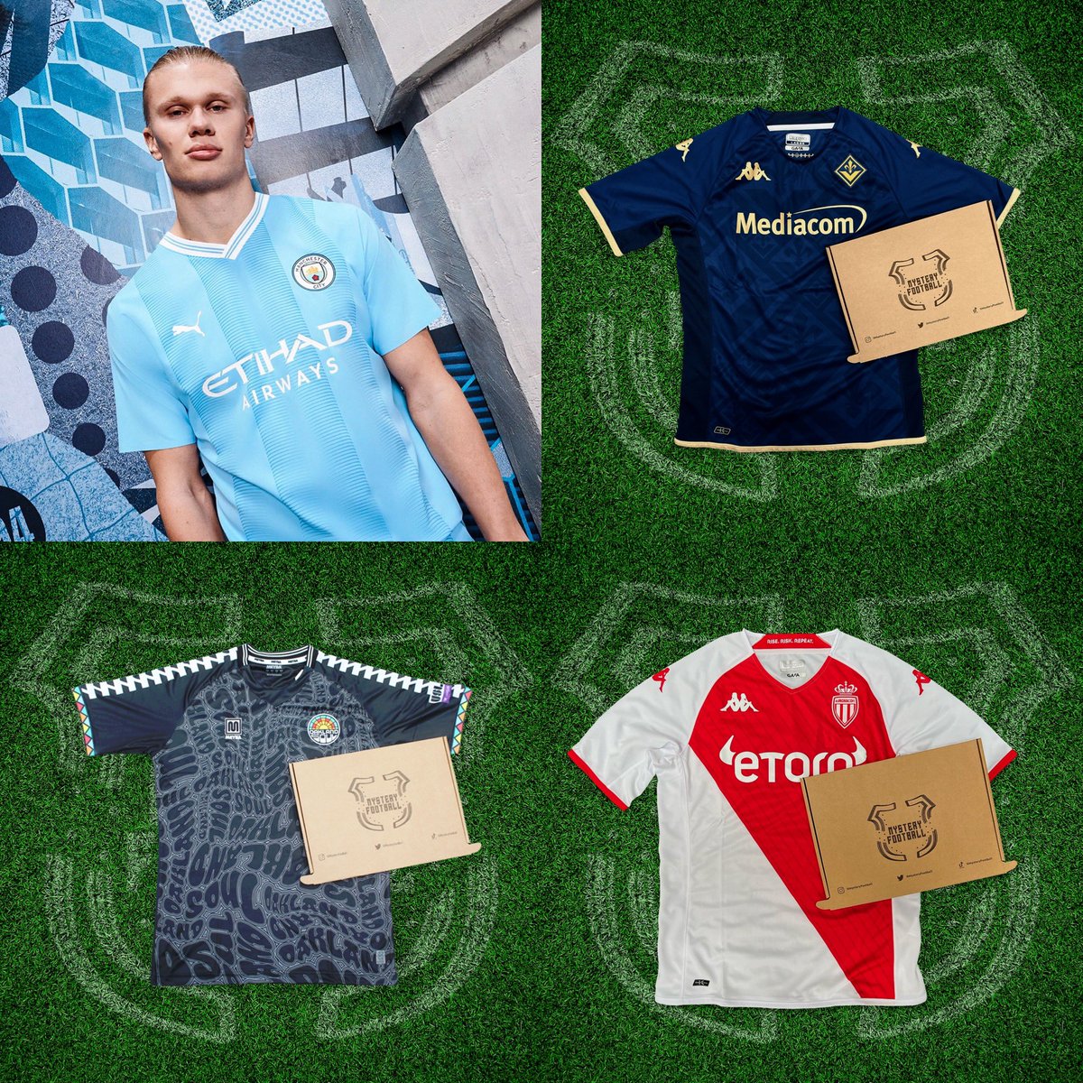mysteryfootball's tweet photo. If Erling Haaland scores today, we will give away a Mystery Football shirt to one lucky follower! 🔵⚪️👊

To enter:
1️⃣ RT this tweet
Follow us 🤝

Good luck! 🤞 https://t.co/SsxXilZ7HQ