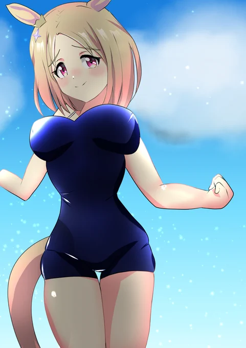#ナリタトップロード #ウマ娘 #急に暑くなったから水着絵で涼もうぜ  …でかいですよねぇ