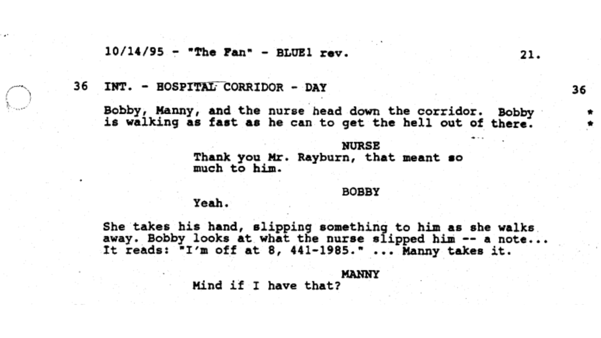 LunaLoungeReact's tweet image. Tuesday Knight as Nurse in "The Fan" (1996) blink and you miss her cameo. She originally had longer scene but it was cut from finished film.
#TuesdayKnight #JohnLeguizamo #WesleySnipes #TheFan1996 #TonyScott