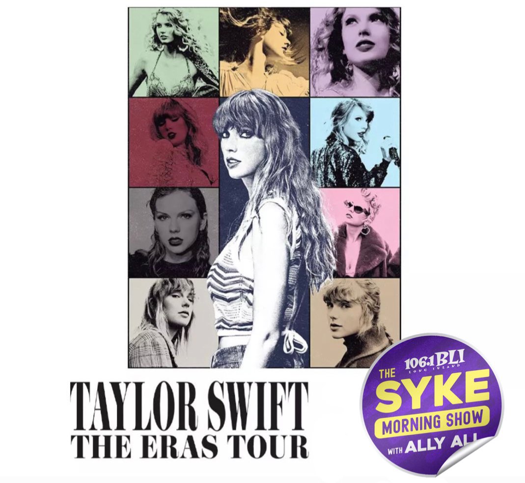 SykeOnAir's tweet photo. Win @taylorswift13 tix every morning this week, INCLUDING FRIDAY, THE FIRST DAY OF MEMORIAL TAY WEEKEND AT METLIFE, on The Syke Morning Show with Ally Ali on @1061BLI https://t.co/tIGXP5wHyO