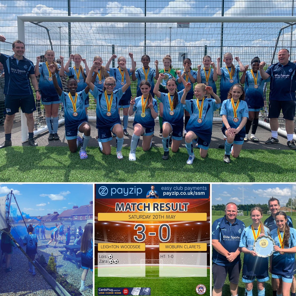 Fantastic day yesterday seeing our girls crowned Beds Girls League U14 Plate Winners.
Thanks to Woburn and <a href="/wideawakewesley/">(at)wideawakewesley(at)mas.to {join mastodon}</a> for a cracking game played in superb spirit &amp; to all supporters, officials &amp; organisers.
A day all the girls won’t forget.
<a href="/Woodsidefc75/">Leighton Woodside FC</a> <a href="/WobWavfc/">Woburn & Wavendon FC</a> <a href="/BedsFA/">Bedfordshire FA</a>