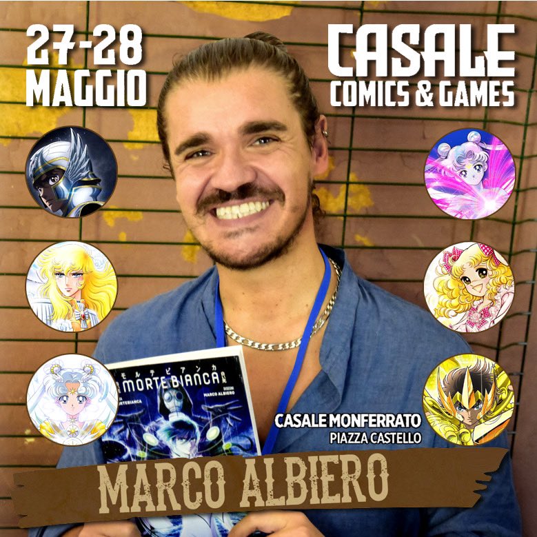 Ciao a tutti!
Vi aspetto il 27-28 maggio
a Casale Comics&Games!!! 
ღゝ◡╹)ノ♡

#marcoalbiero #albieromarco #marcoalbieroart #sailormoon #saintseiya #ladyoscar #mortebianca #manga #anime #casalemonferrato #casalecomicsandgames @casalecomicsgames