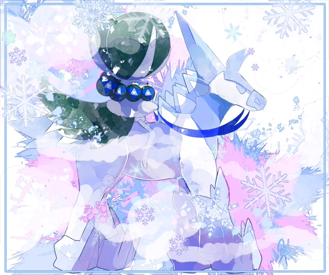 図鑑No.0898 バドレックス はくばじょうのすがた  #LKのポケモンずかん