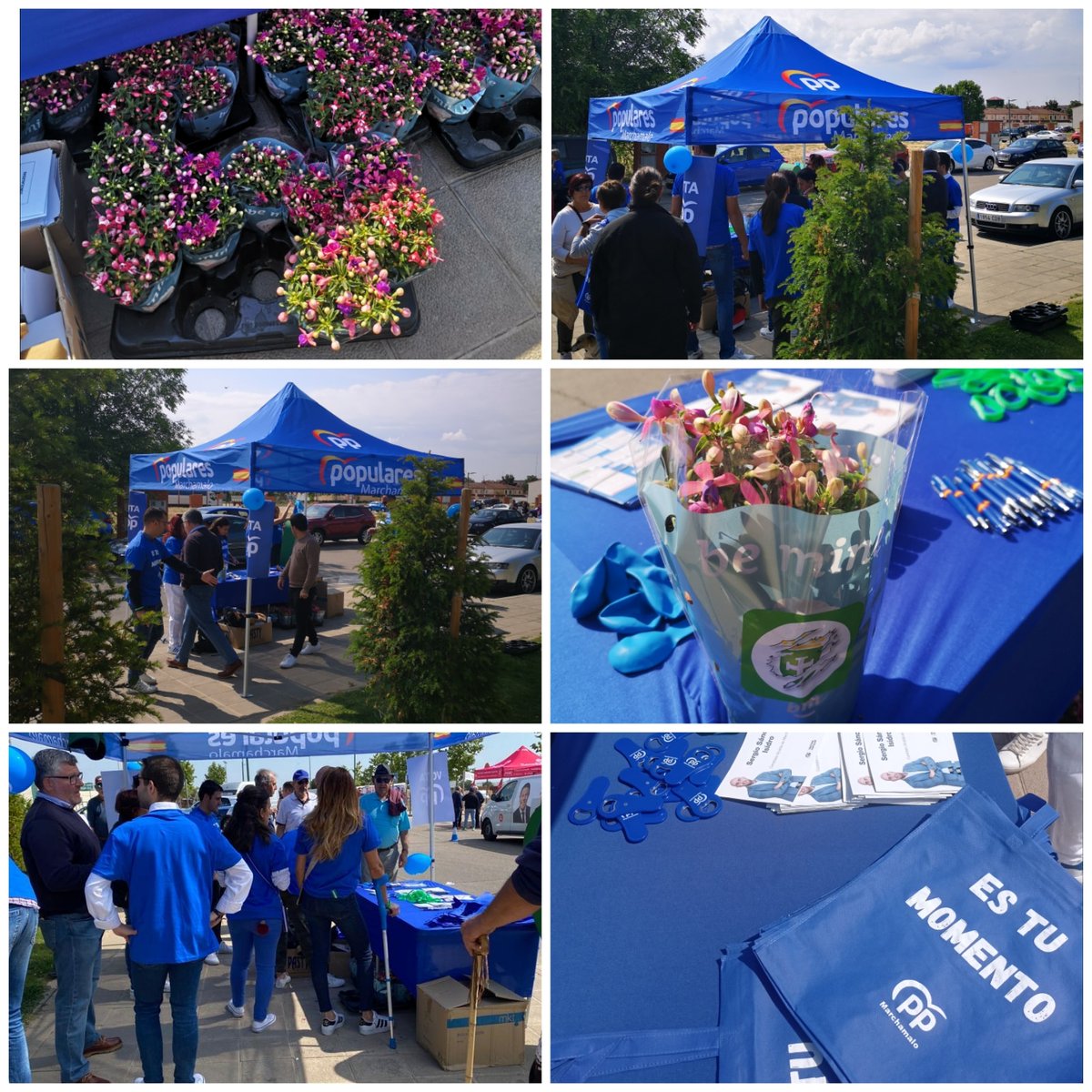 👥 Hoy volvemos a estar con todos vosotros compartiendo el proyecto de futuro para nuestro querido Marchamalo.

💚 Esperamos que os hayan gustado las plantas y las bolsas que habíamos preparado para vosotros.

#EsTuMomento
#ElCambioQueNecesitamos
#VotaPartidoPopular