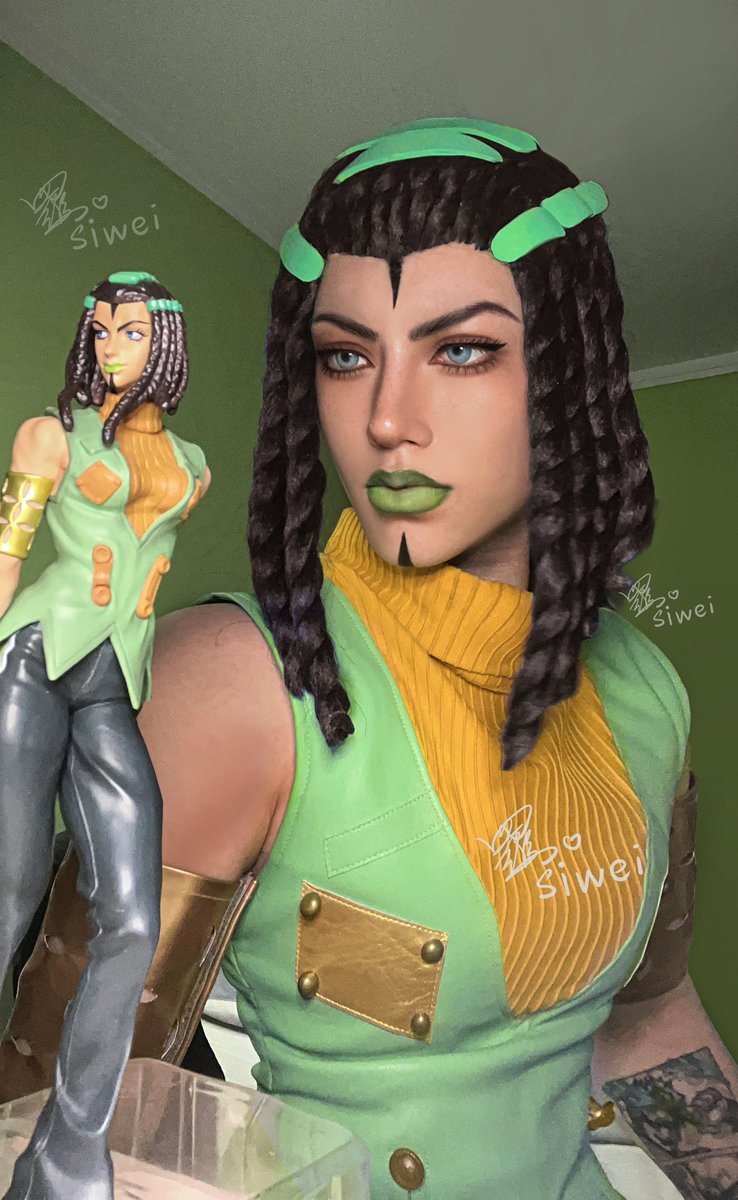 siweiperfect's tweet image. #JoJosBizarreAdventure #stoneocean #jojopart6 #cosplay #hermesCostello