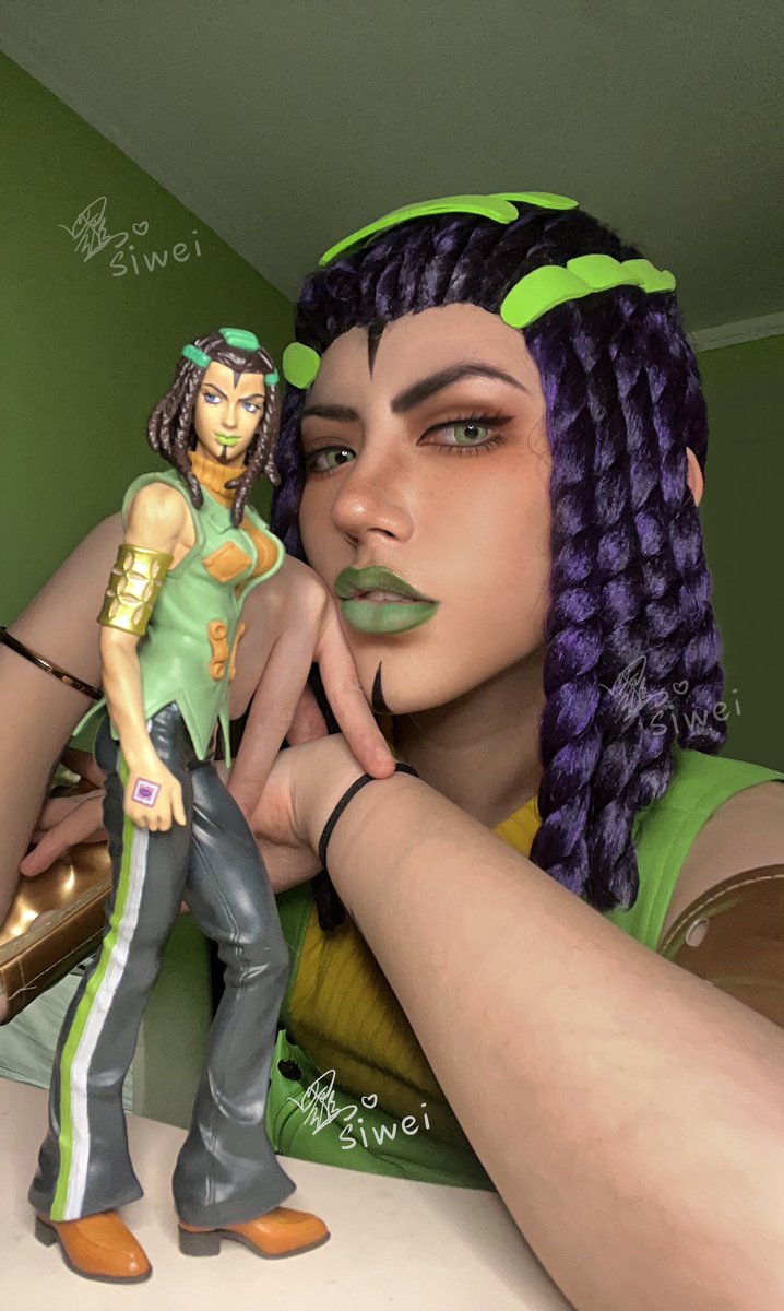 siweiperfect's tweet image. #JoJosBizarreAdventure #stoneocean #jojopart6 #cosplay #hermesCostello