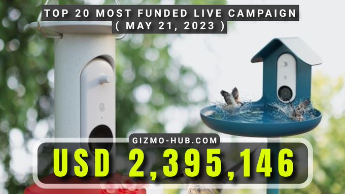 top 20 most funded live crowdfunding may 2023