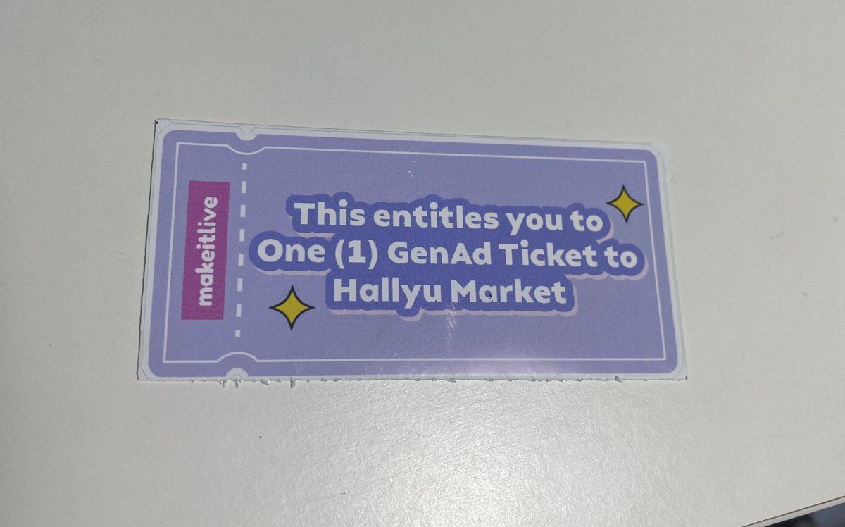 jaemstuffs's tweet photo. ➜ 🛒 #luvbenta
⟡ wts lfb hallyu market gen ad ticket
⟢ ₱100
⟢ mop: gcash
⟢ mod: can do lalamove
⟢ tags
wts lfb wtt lft wtb lfb hallyu market gen ad ticket https://t.co/fr8wdCg6KY