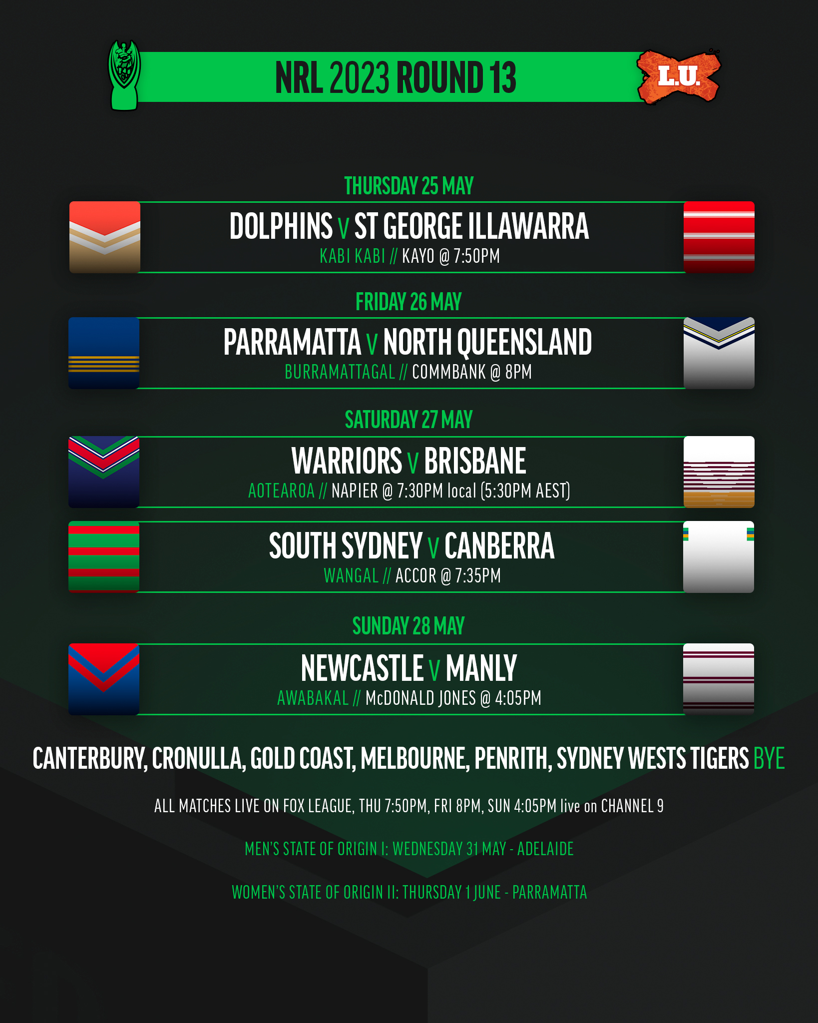 NRL TEAMS - 2023 Round 24 » League Unlimited