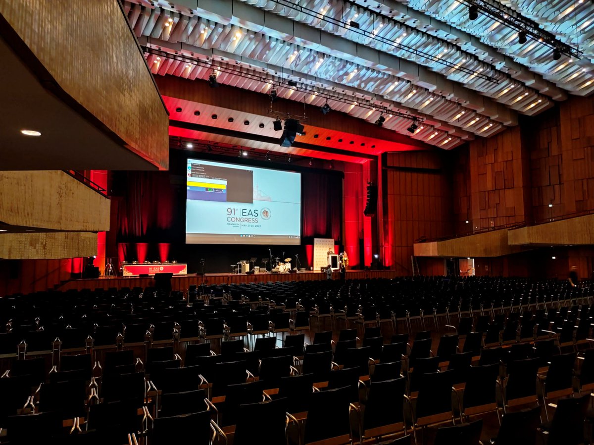 FedericaFogacci's tweet photo. This morning, I and @MariaGi31609461 did an inspection at the Anitschkow Hall 🤠! Now we are able to confirm that everything is ready for the #EASCongress2023 Opening Cerimony, in case you were wondering 😂 #MyEAS23 #EASSoMe https://t.co/2uqJjVqWWO