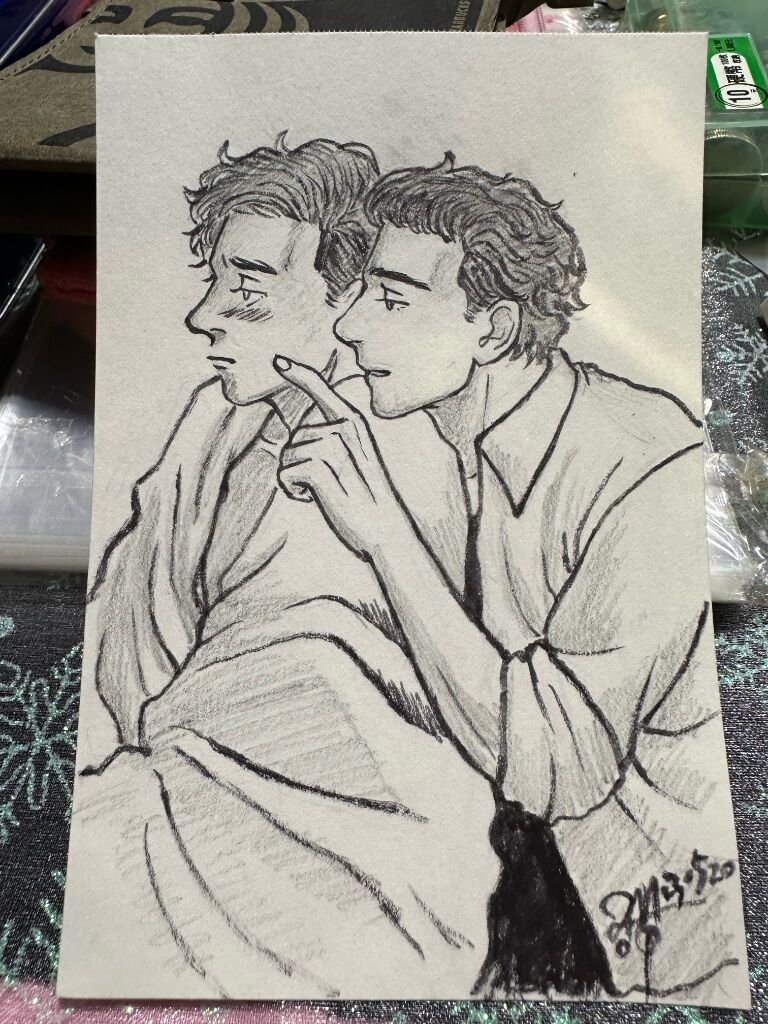 hinaki0324's tweet photo. https://t.co/Yz1b17Mv76
The fanart drawn according to this Fanfiction part 2.😊writer is msakira 🫂🥰
A!Steven+O!Marc, It's pretty hot🔥🔥🔥
I'm really looking forward to Jake's part!!!😳
#StevenMarc https://t.co/LsjvoLiV9s