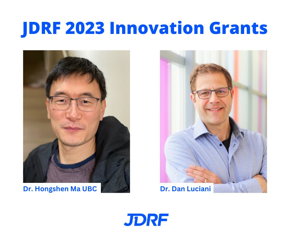 BT1D_CA's tweet photo. JDRF is thrilled to announce that two Canadian researchers Dr. Hongshen Ma and Dr. Dan Luciani out of UBC have recently been awarded one-year Innovation Grants for their T1D studies in stem cell derived beta cells.
Read more here: https://t.co/IFwF3vZ5MR https://t.co/9q5cM9jxfK