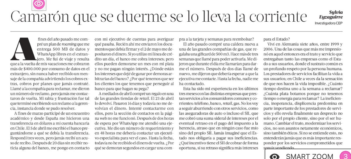 Tomás Sánchez V. (@tomassanchezv) on Twitter photo Por el bien del mercado y la sociedad, ojalá esta columna la lean muchos gerentes y empresarios
No caven su tumba, sino que reivindiquen el valor de la empresa
La misma diligencia para pagar que para cobrar es es el mínimo competitivo que esperaría Adam Smith
👏🏻<a href="/SylviaEyzaguirr/">Sylvia Eyzaguirre</a> Por el bien del mercado y la sociedad, ojalá esta columna la lean muchos gerentes y empresarios
No caven su tumba, sino que reivindiquen el valor de la empresa
La misma diligencia para pagar que para cobrar es es el mínimo competitivo que esperaría Adam Smith
👏🏻<a href="/SylviaEyzaguirr/">Sylvia Eyzaguirre</a>