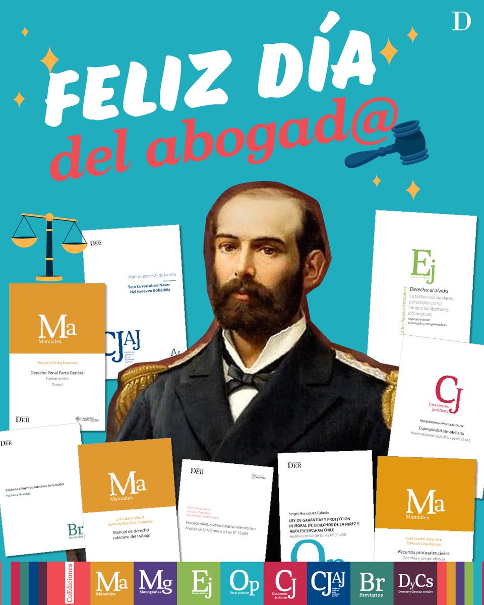 DEREdiciones's tweet photo. Feliz día a ustedes, nuestra razón de existir, porque trabajamos por y para tod@s los #DERlovers que aman los libros, les deseamos un lindo día a las abogadas y abogados de nuestro país! 📚😍

Un agran abrazo del equipo DER ❤️

#DEREdiciones #diadelabogado #librosDER https://t.co/8qb1JvaxGZ