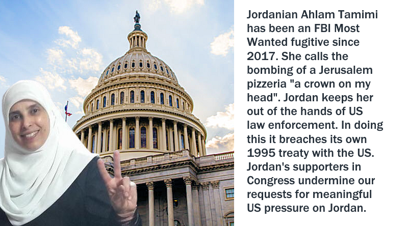 A vicious murderer is shielded by people too timid to offend the jihadists. Most Americans don't know because it's concealed by America's mainstream media. No one justifies Jordan refusing to hand over #AhlamTamimi to the FBI but watch media and officials squirm when asked why.