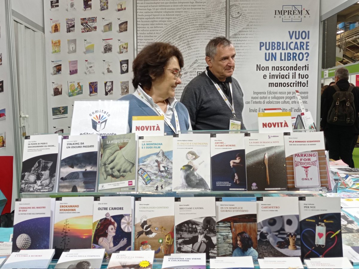 impremix's tweet photo. Impremix edizioni al Salone internazionale del Libro di Torino. Stand H28. Pad 2. https://t.co/y6wP3ASxDE