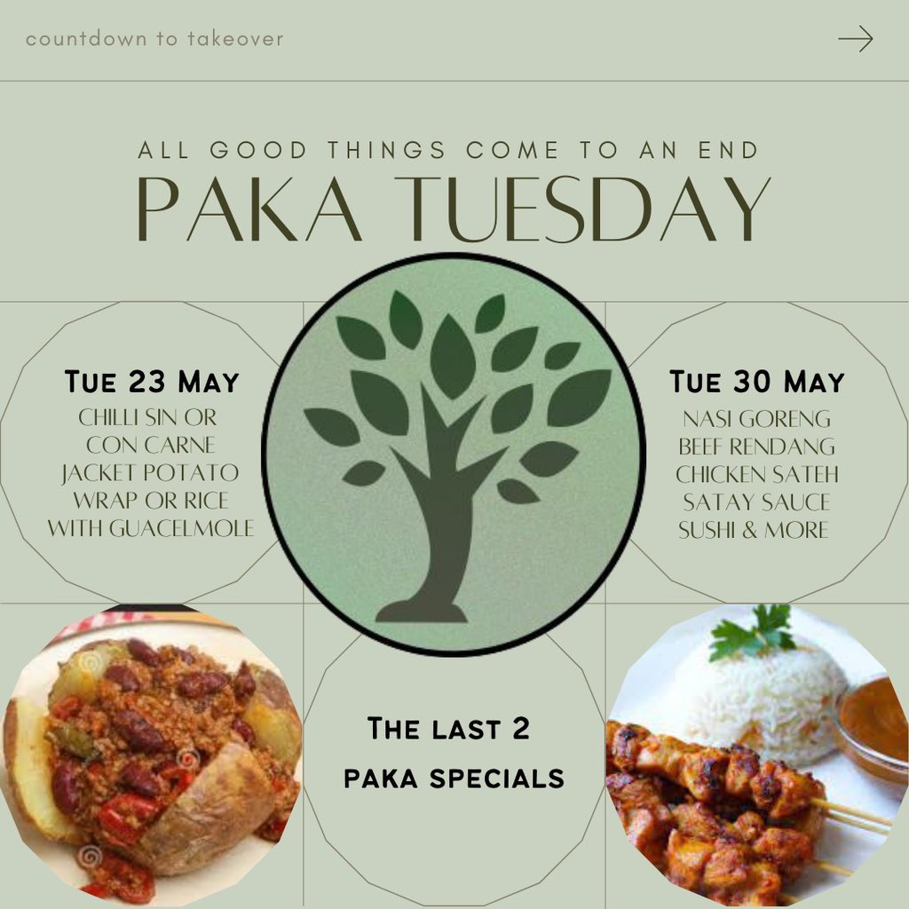 All good things come to an end; no more Paka Tuesdays after May 2023 Only 2 more Paka Tuesday Specials #change #food #zomba