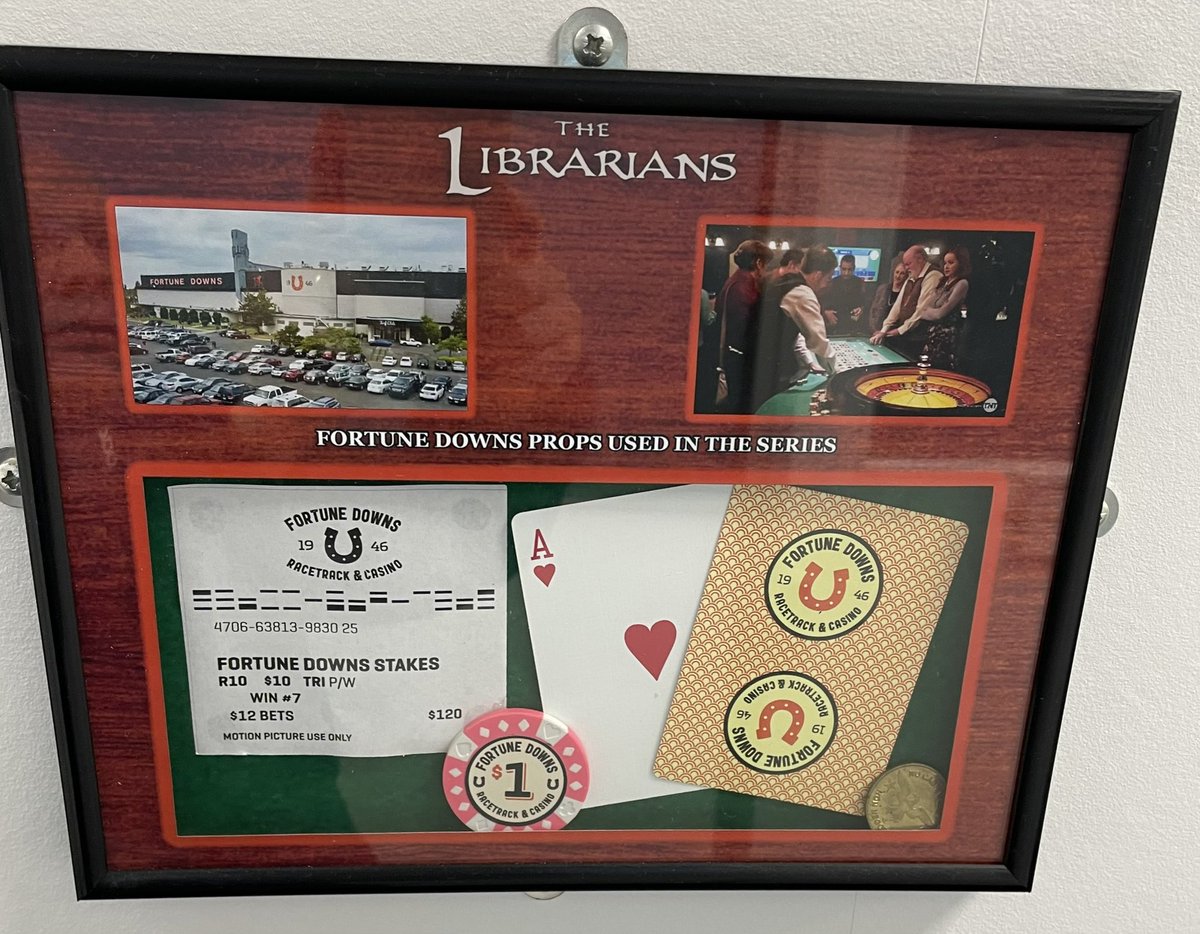 AUK_News's tweet photo. @scifibulletin @Dean_Devlin We might just have some #memorabilia from #thelibrarians hanging on our office walls along with dozens of other shows and films! https://t.co/5Y1qXetApB