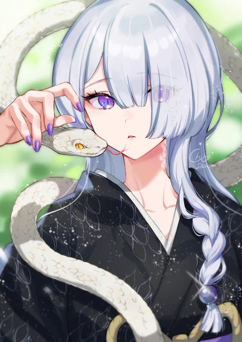 白蛇むすめ   #創作