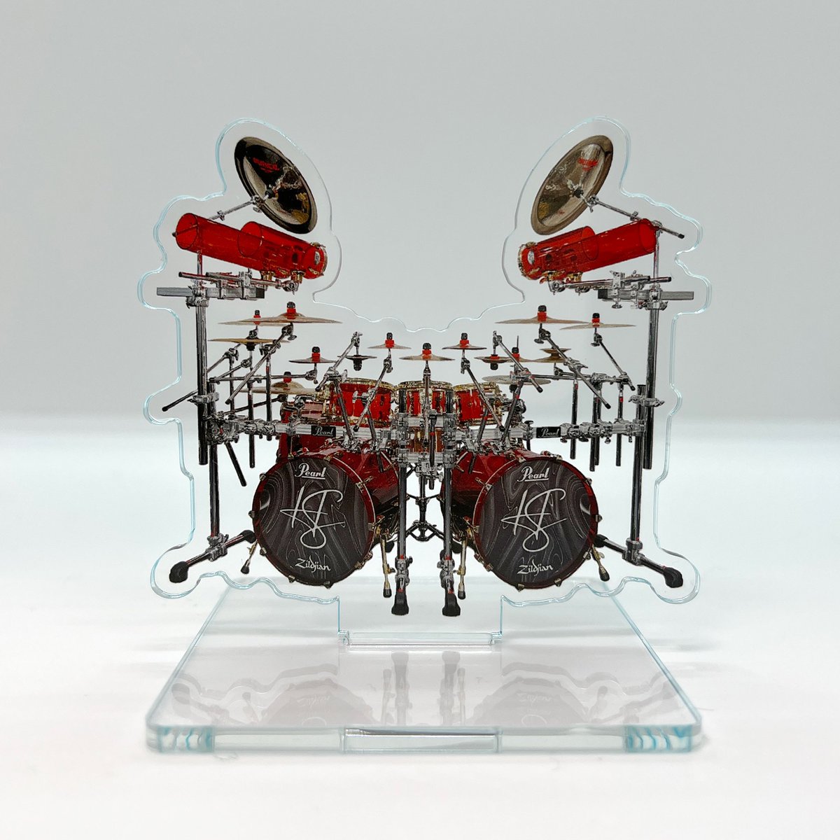 昨日のドラムセミナーでの新グッズ！ フル装備ドラムセットのアクスタ