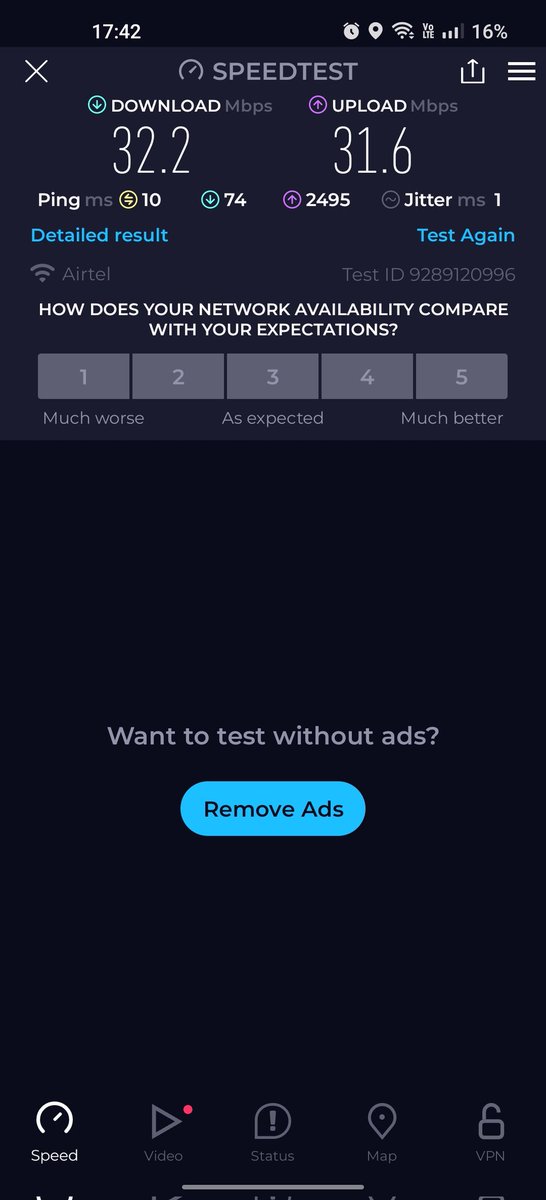 caabhinavgupta's tweet photo. @Airtel_Presence @airtelindia  this is what you get on a 300 MBPS FIBRE CONNECTION https://t.co/d55TSkYpVs