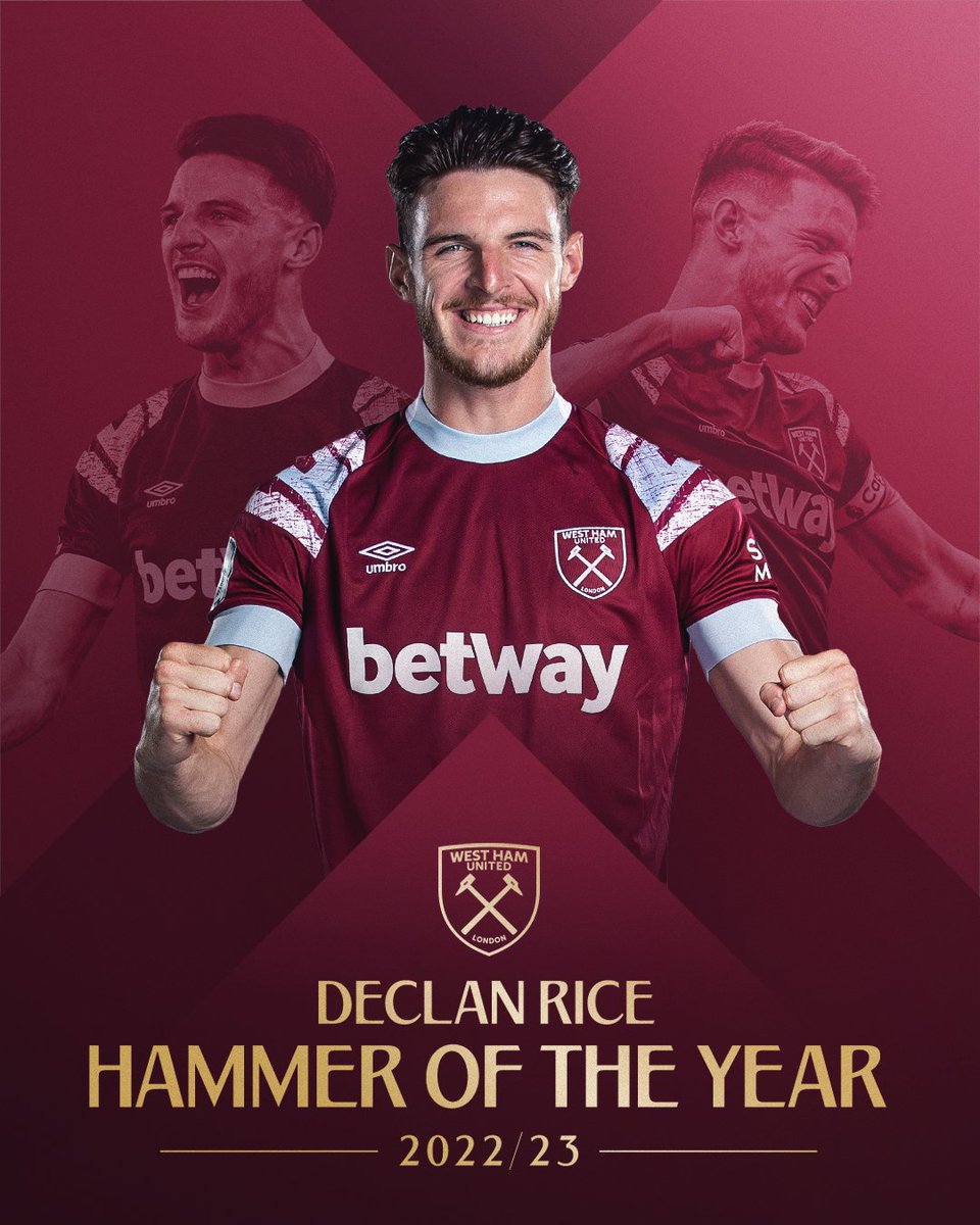 WestHam's tweet photo. Your 2022/23 Hammer of the Year... 🥁

Well in, skipper! ⚒️ https://t.co/I5uXD2sX6z