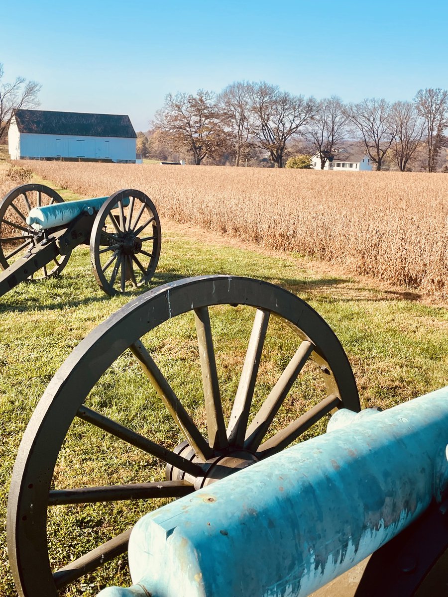 Antietam was the bloodiest single day in the American Civil War. From this point you can see the artillery facing their enemy’s location. If you’re looking for a place to visit this summer, go to Antietam or Gettysburg.