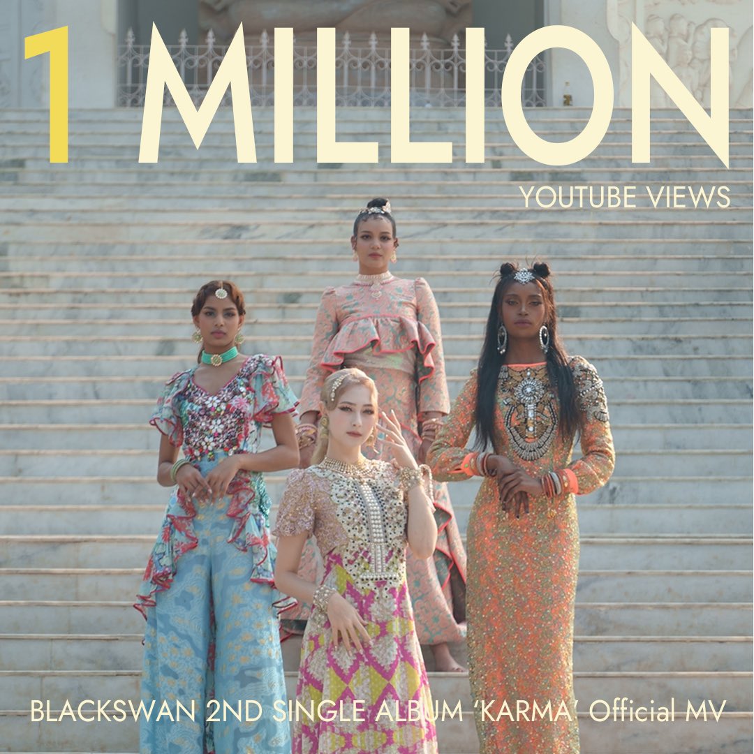 M/V Views__1 MILLION

BLACKSWAN 2ND SINGLE
'THAT KARMA'

Full M/V__link ▶️
youtu.be/ACZtD__YK90

#blackswan #블랙스완 #fatou #파투 #gabi #가비 #sriya #스리야 #NVee #앤비 #thatkarma #karma #1million
