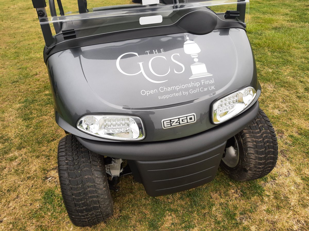 Very happy with our @GolfCarUK support vehicle for the 26th #GCSOpen Final @GullaneGolfClub today and tomorrow... 😀