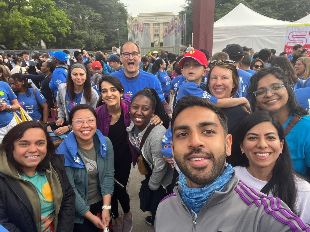 KarSar13's tweet photo. ➡️@FINDdx family @WHO #WalkTheTalk this morning! #HealthForAll https://t.co/sIgRFGwfhU