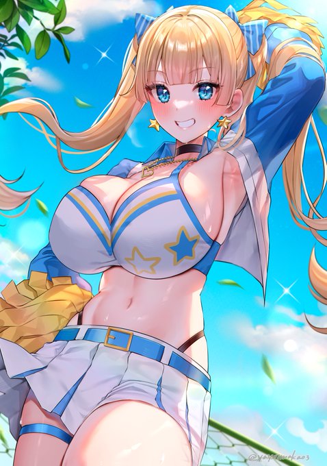 チアガール姿のリナ・ベル・ロールちゃんを描かせて頂きました! https://t.co/XRl0t4XHs1