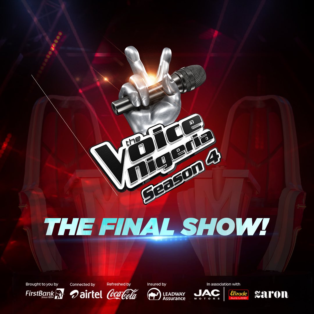 thevoice_NGR's tweet photo. The grand finale of The Voice Nigeria season 4 is here, and we await a remarkable show!

Who is going home as the season's winner?

#TheVoiceNigeria
#TheVoiceUnstoppable https://t.co/HWVACXloW3