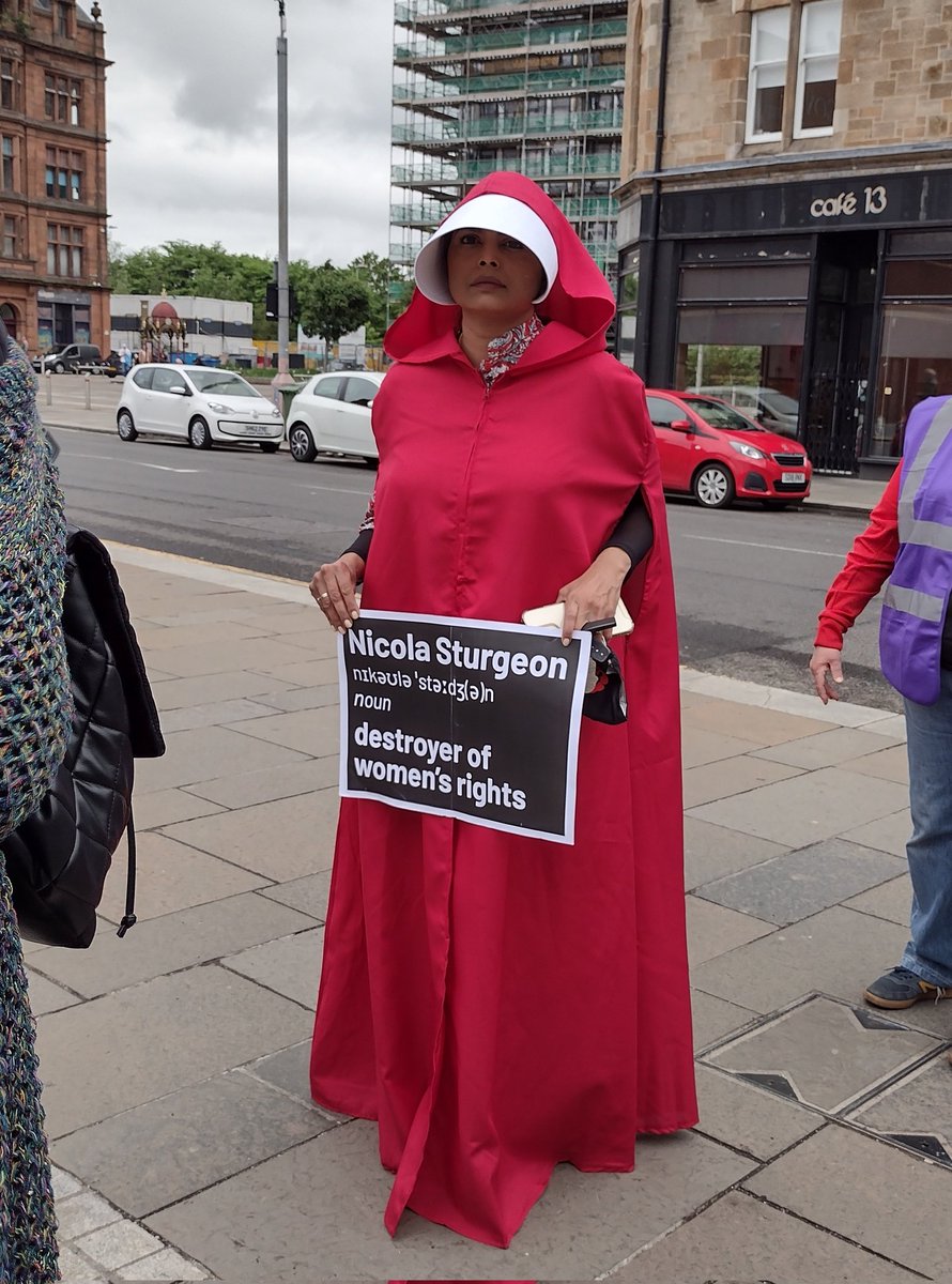 Today at #WomenWontWheest in Glasgow! #NicolaSturgeonDestroyerOfWomensRights!