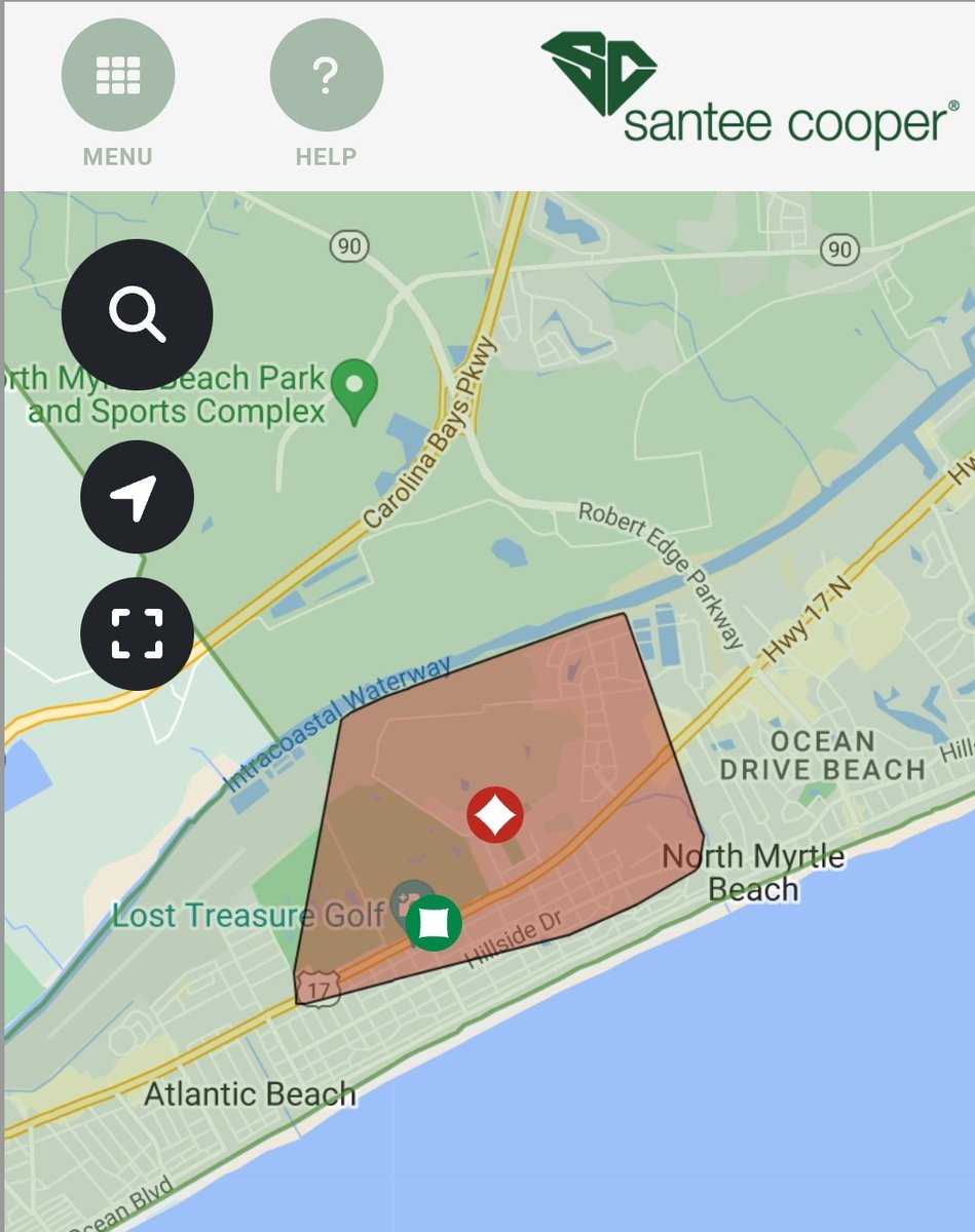 daloudin's tweet photo. Area where power is out: https://t.co/Lh0tlGrBKK