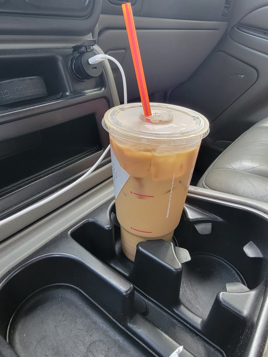 jen_deslauriers's tweet photo. Tired af. House sitting taking its toll 😆 omw home to get ready, needed a bigger coffee than this, though. Normally i make my own, but nothing is better than @dunkindonuts butter pecan  #fiteme #PokemonGO #PokemonGOfriends 
#PokemonGOCommunityDay have a fun day all !!! 🥰❤️✨️ https://t.co/agloZDnBwx