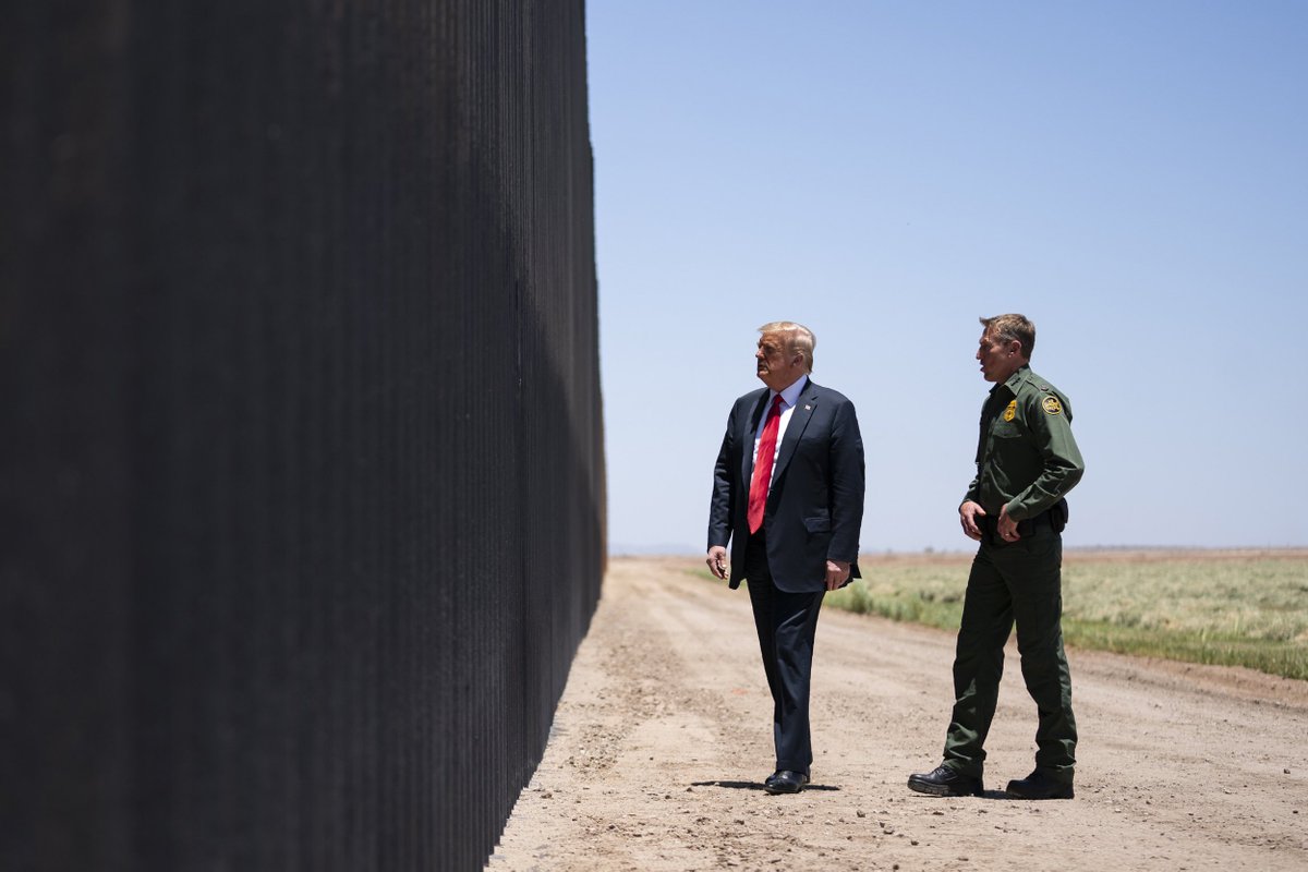 HuffPost: “With Donald Trump’s ‘finished’ wall at the Mexican border, how is it possible that thousands of migrants are illegally crossing into the country, as Republicans and right-wing media point out is happening on a daily basis?

Such is the