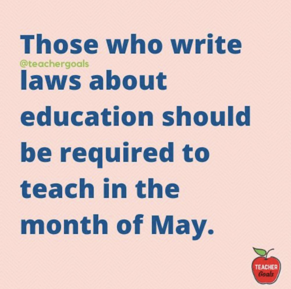 Or have to teach period!!! #10yearsminimum