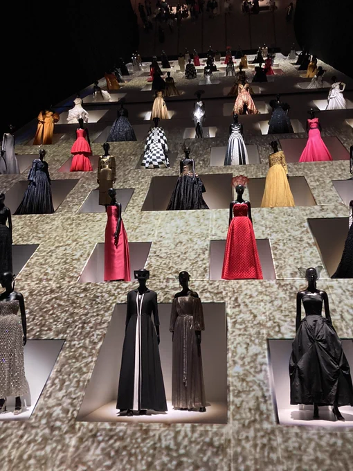 東京現代美術館で行われているディオール展 セレブリティなドレス達が圧巻の空間演出で展示されており最高でした…!全ての展示空間が洗練されており目も心も潤いました