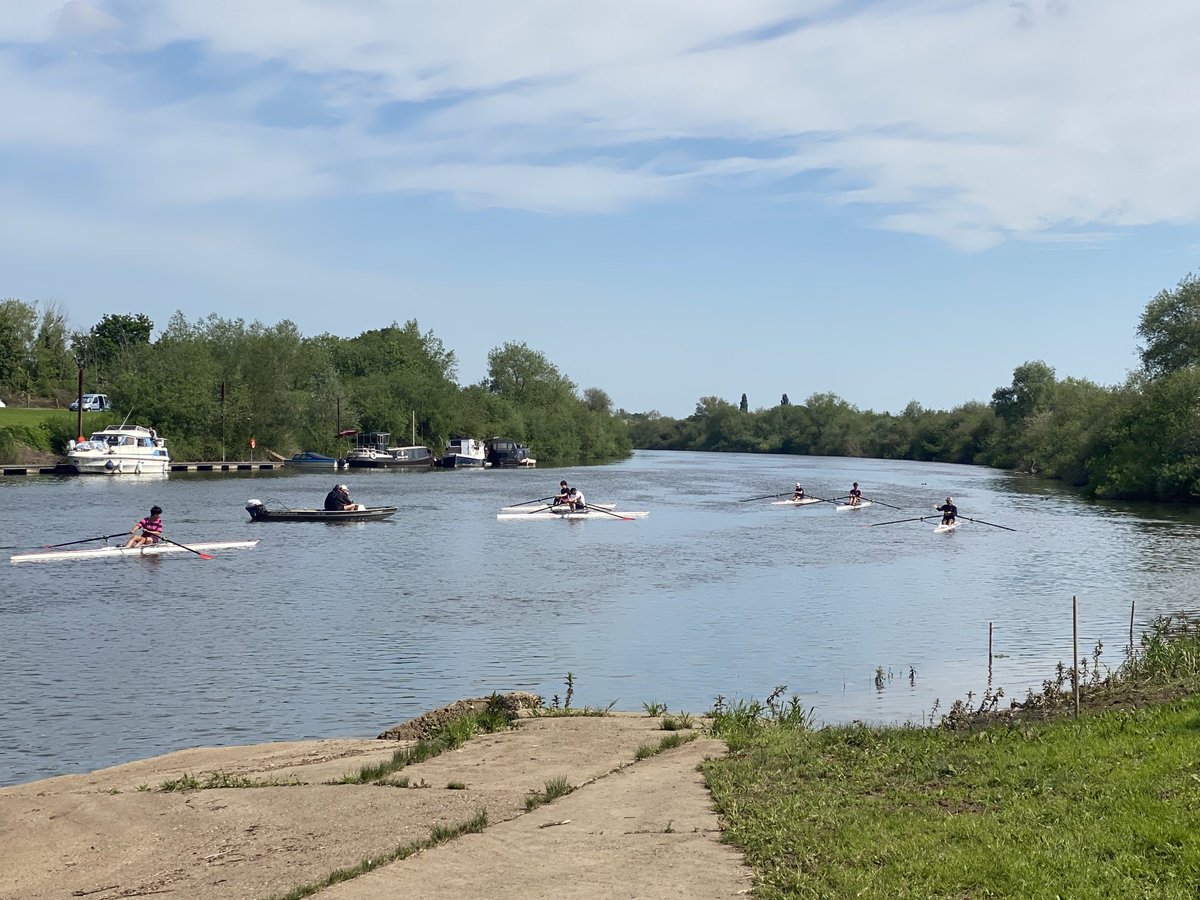 skalbutt's tweet photo. Despite late finish last night J14s out again (at their request) this morning improving their skills. Thanks to coaches who made this happen. Beautiful day to be on the water ⁦@CheltColSport⁩ ⁦@CheltCollege⁩ ⁦@LeconfieldCC⁩ ⁦@SouthwoodCC⁩ #EngageEnjoyExcel https://t.co/vzBI0aAA4c