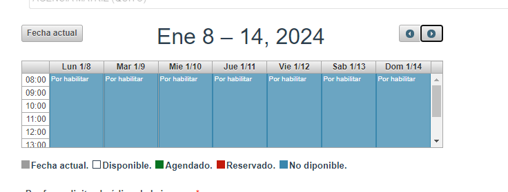 Maserazo's tweet photo. @RegistroCivilec Buenos días, cualquier esfuerzo que se haga para solucionar el problema es aplaudible. Pero qué pasa con el sistema de agendamiento de turnos? En fechas cercanas dice No Disponible y hasta el 2024 Por Habilitar! https://t.co/9akgYcukOF