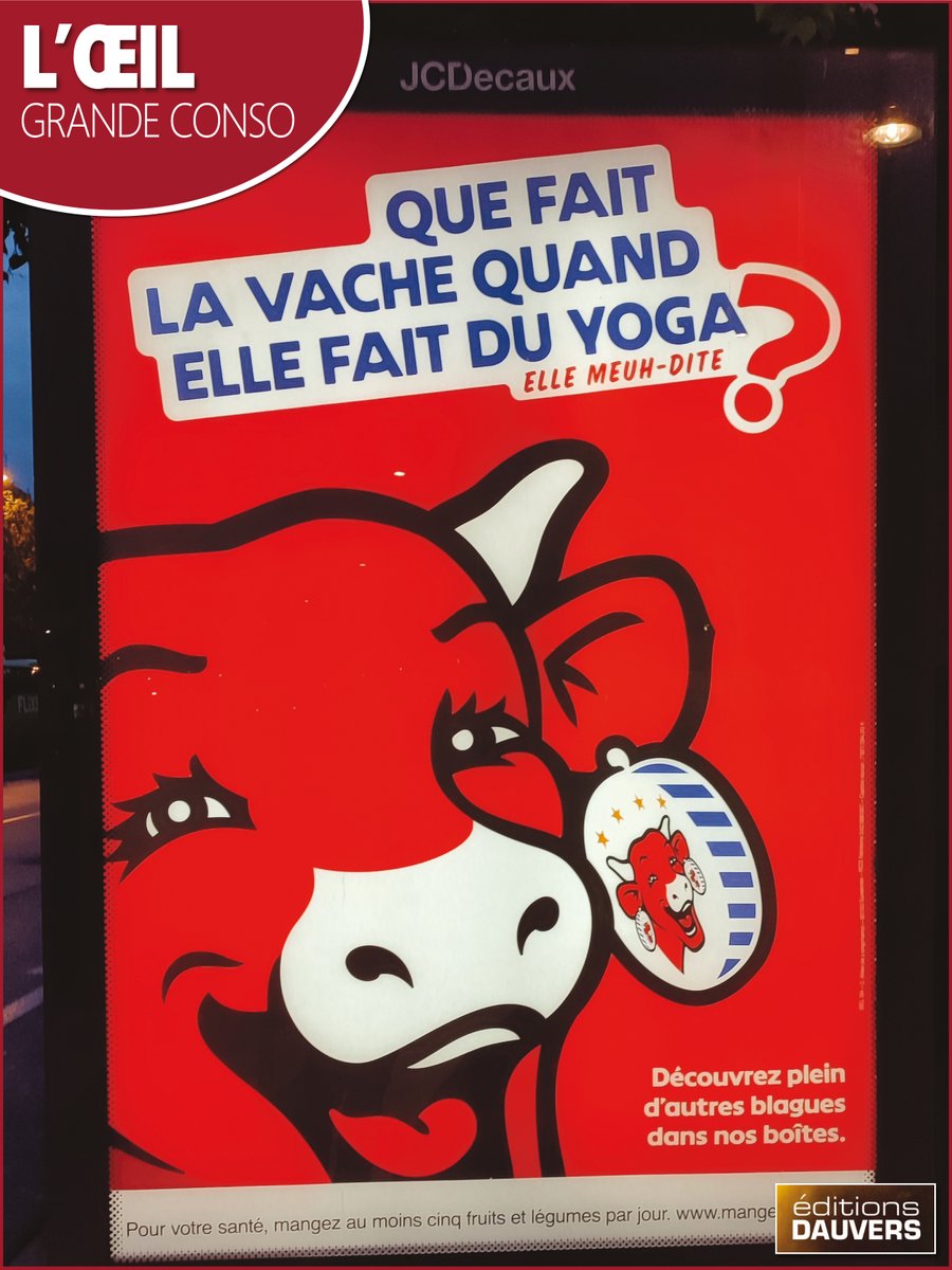 Dauvers70's tweet image. #LŒILGRANDECONSO a vu (et aimeuh...) la nouvelle campagne pub de La Vache qui Rit
@Vachequiritshop