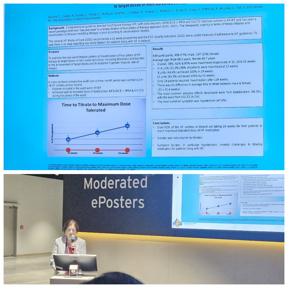Excellent representation of the @iahfnurses time to titration national audit by our very own Cara Murphy.. doing Wexford and 🇮🇪  proud. You played a blinder Cara