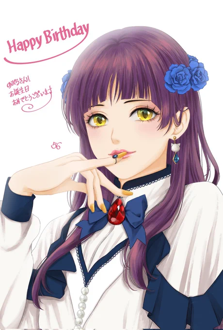 56さん( )から、お誕生日イラストを頂きました 超リアル庄司ちゃん…56さんのこのタッチでねこちゃん描いてもらいたいなーなんて夢を描いていたらまさかの… 庄司ちゃん人化的な…目とか大きくして見て欲しい…美し過ぎて吸い込まれそうです…