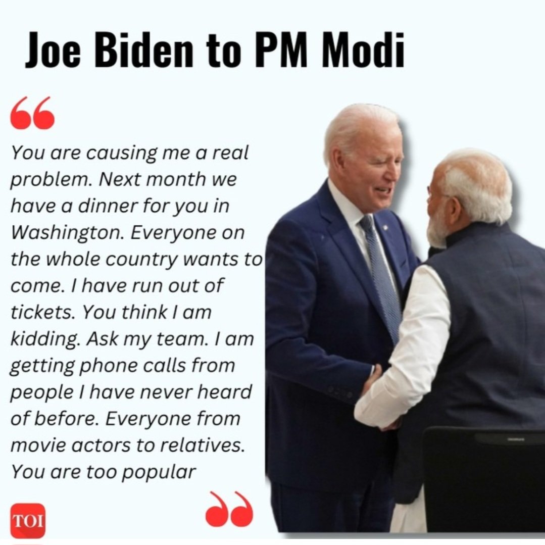 KirenRijiju's tweet image. USA President Joe Biden told Indian PM @narendramodi Ji.