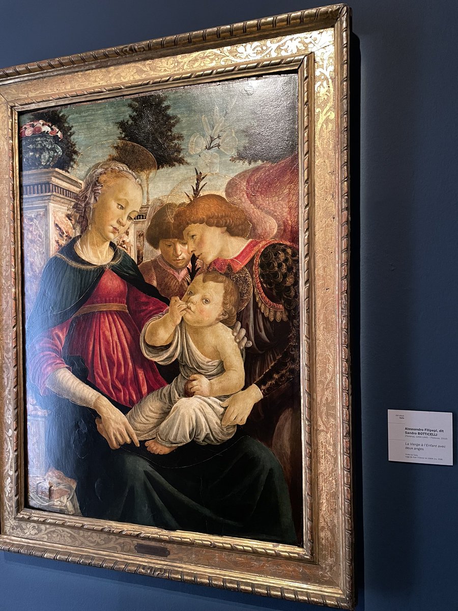 Raphael’s “Portrait of a Young Woman”, Donatello’s “Virgin and Child” and Botticelli’s “Virgin and Child with Two Angels”  📍Strasbourg Museum of Fine Arts