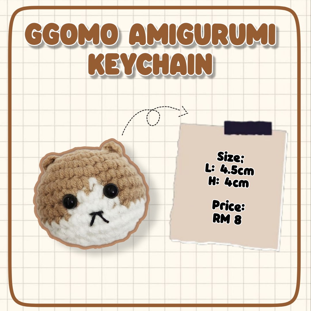 hachimitsumoo's tweet image. 🇲🇾 PRE-ORDER GGOMO KEYCHAIN 

Hello! Im opening pre-order for ggomo amigurumi keychain. Retweet &amp;amp; ❤ are very appreciated!

📅: 21/5 - 28/5
🔗: forms.gle/BS1qstkC7M4yEZ…

@PasarMamamoo #pasarmamamoo