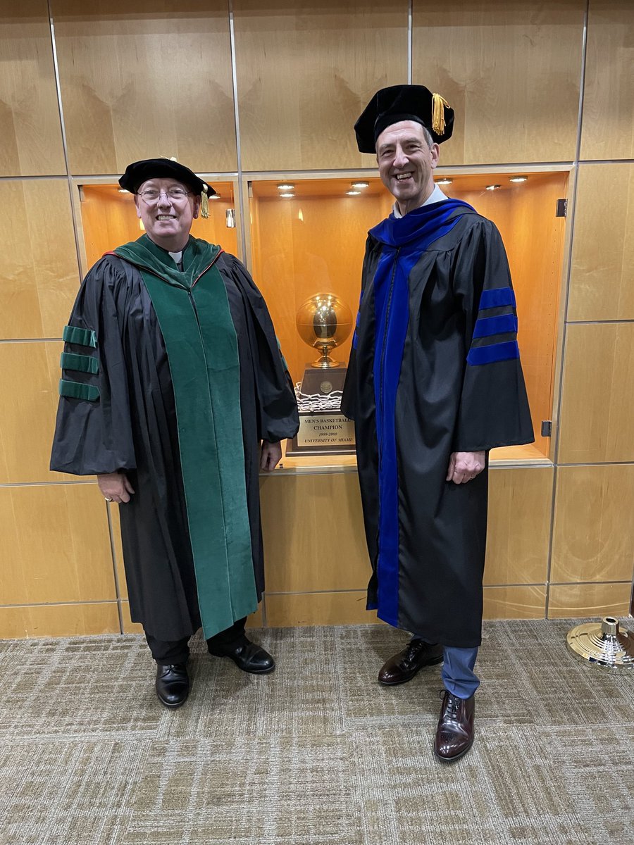 DrGinty's tweet photo. My first AUC graduation in Miami - here with Rev’d Jeffrey L. Hamblin, MD AUC Board of Trustees https://t.co/W4brNTVi9Q