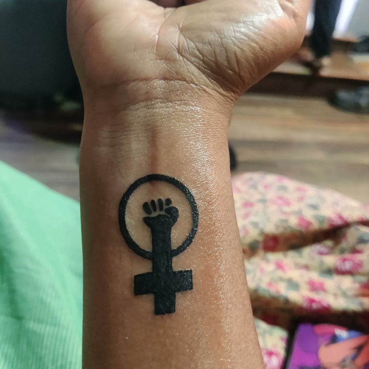 Got inked for the first time!! 

Thanks to @BijliKanya for pushing me to do it after contemplating it for a decade.

#TheFutureIsFemale