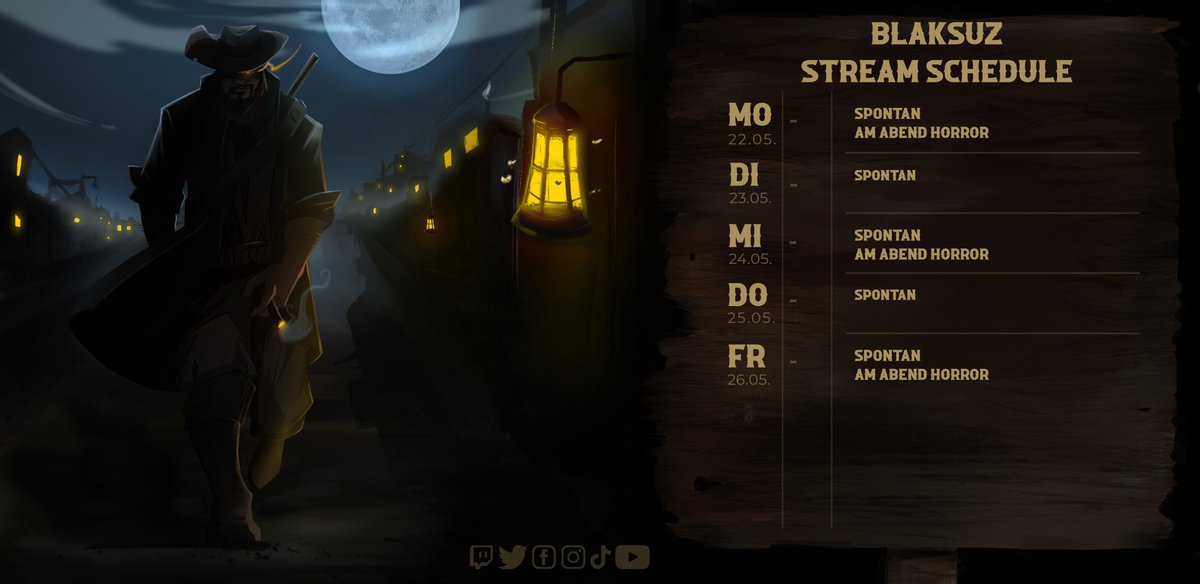 Blaksuzz's tweet photo. Servus Bras! Ab morgen gehts weiter mit unseren Streams! Wir werden jeden Tag spontan im Laufe des Tages streamen! Schaltet ein!
https://t.co/un6rtv4bL6

#Blaksuz #streamer #streaming #stream #twitch #twitchstreamer #TwitchDE #StreamDE #twitchtv #horror #HorrorGames https://t.co/5LeaWcapli